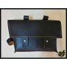 Bolsa portaobjetos ecocuero negro al cuadro